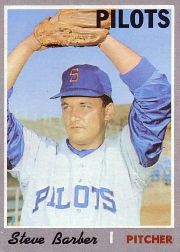 1970 Topps Baseball Cards      224     Steve Barber